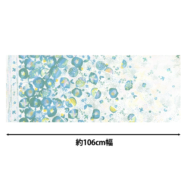 【数量5から】 生地 『シーチング みすゞうた 私と小鳥と鈴と KMS-38B』