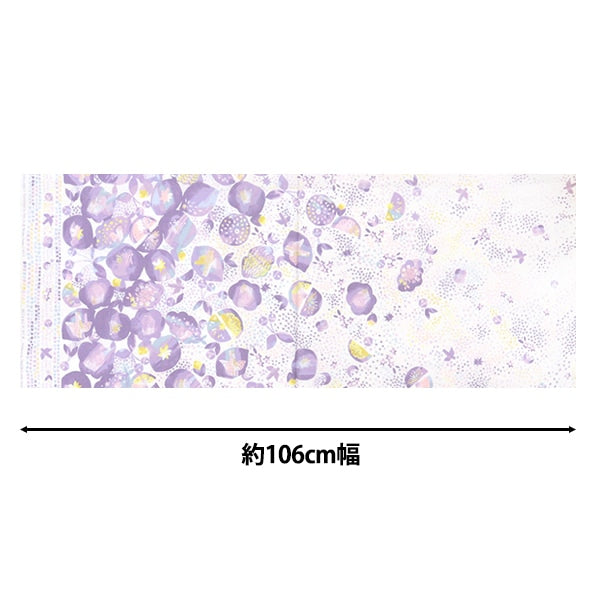 【数量5から】 生地 『シーチング みすゞうた 私と小鳥と鈴と KMS-38C』