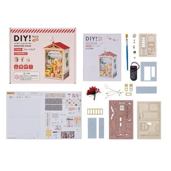 Arbeitskit "Miniaturhaus Obstgeschäft 664533-ds009"