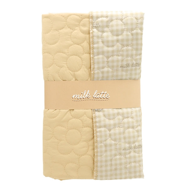 Tissu "Couette de conception Tissu coupé Environ 130 cm x 50 cm de lait ratte fleur beige MLDQ-01B"