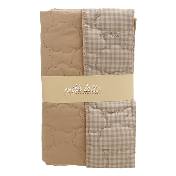 Tissu "Couette de conception Tissu coupé Environ 130 cm x 50 cm lait latte kumo brun mldq-02b"