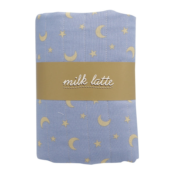 Tissu 『siègeÉdredon Tissu coupé Environ 101 cm x 50cm lait latte lune étoile bleu mljs50-10b"