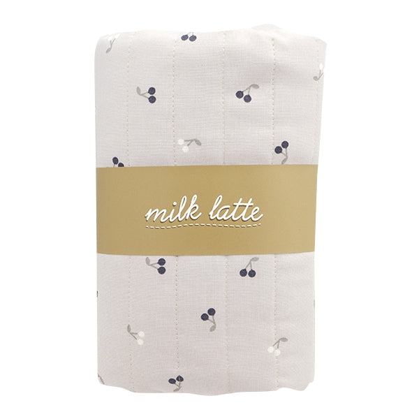 生地 『シーチングキルト カットクロス 約101cm×50cm ミルクラテ チェリー モノトーン MLJS50-11B』