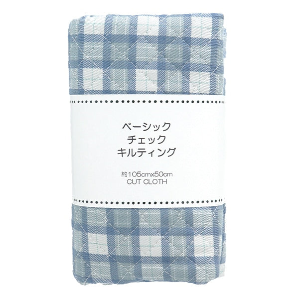 الأقمشة ``لحاف فحص أساسي من نسيج التويلقماش مقطوع حوالي 105 × 50 سم أزرق CQ88320-1-16''