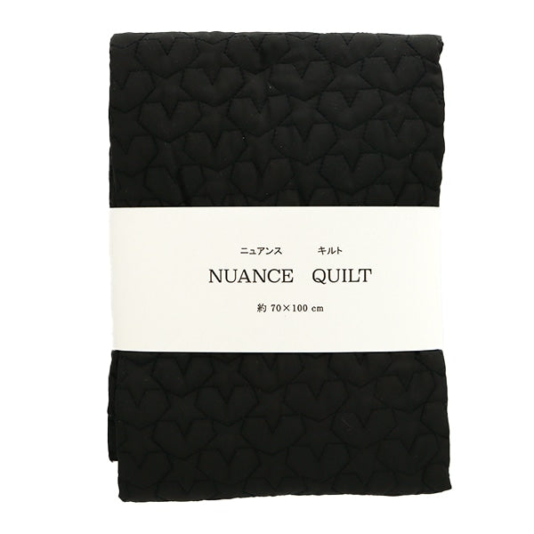 生地 『ニュアンスキルトカットクロス 約70cm×100cm 星 ブラック C-Q-DES-ST-BK』