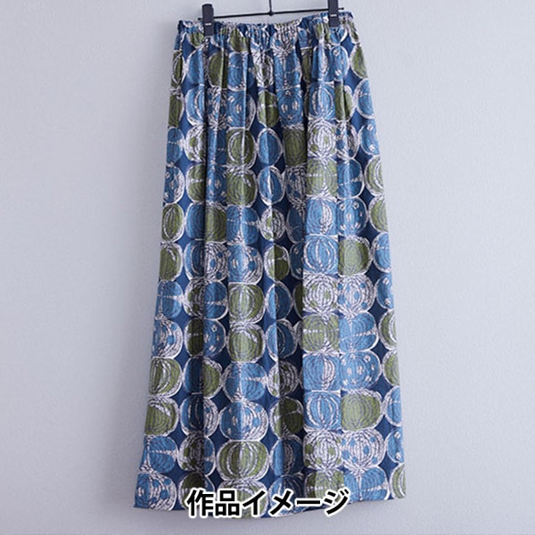 【数量5から】 生地 『綿麻シーチング アフリカンファブリックスタイル オニオン柄 ブラック YKA-21000-2D』 KOKKA コッカ