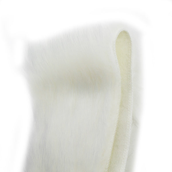 【数量5から】 リボン 『フェイクファーテープ 120mm幅 6色 1:White』