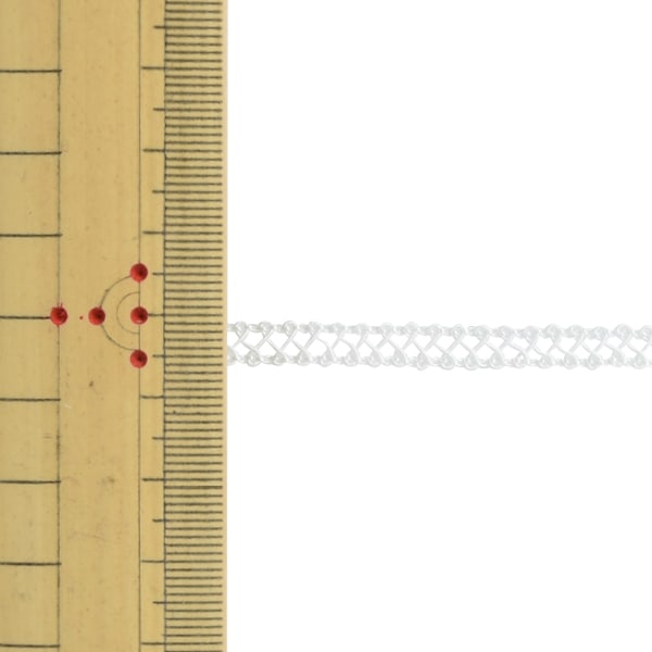【数量5から】 手芸ブレード 『レーヨンブレード 幅約6mm 001番色 111-1245』