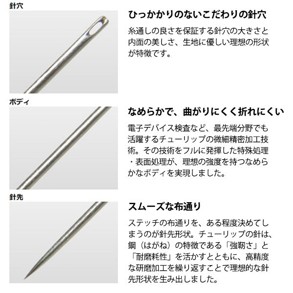 Ago per cucire a mano "Assortimento THN-059 con 8 aghi trapuntanti" Tulipano tulipano