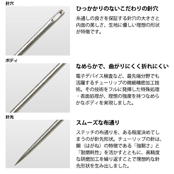 手縫い針 『毛糸とじ針 アソート 6本入り THN-063』 Tulip チューリップ