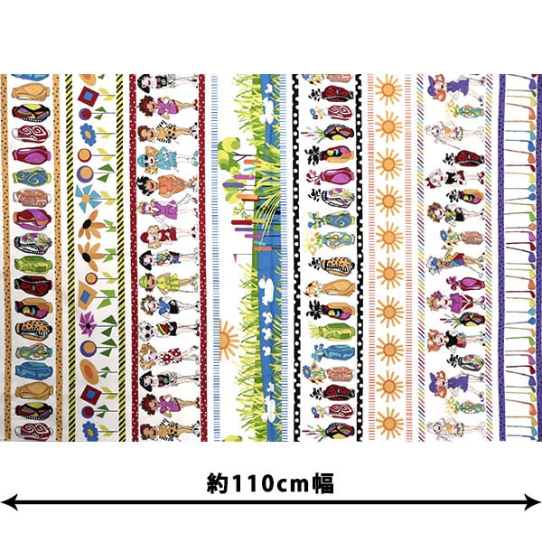 【数量5から】 生地 『USAコットン LORALIE DESIGNS ゴルフ・ボーダーズ 692-369』