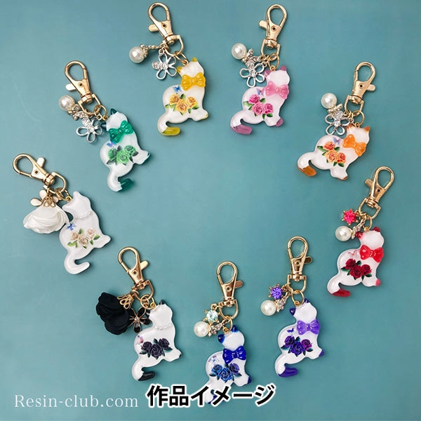 Material de resina "Rosa rosa RC-RER-107 de doble cara" Club de resina