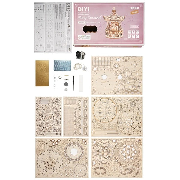 Arbeitskit "Large Music Box Pony Curusel 663905-AMK62"