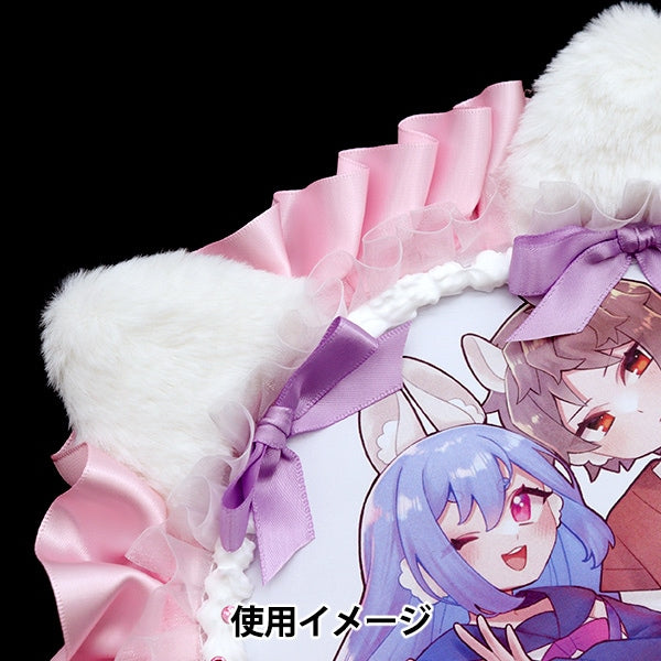 手工艺品零件“猫耳零件白色10-4025”