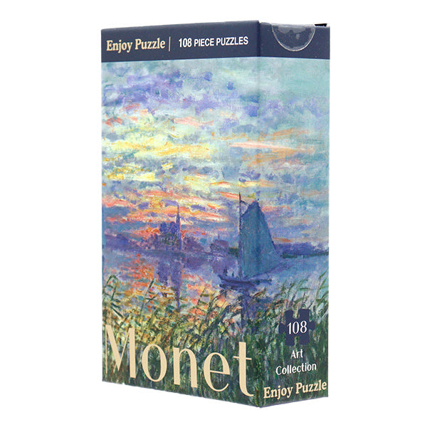 Giocattolo "puzzle monet marine vista con un tramonto 108 pezzo 165 x 220mm"