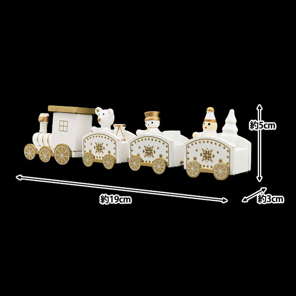NoëlOutils et accessoires de couture "Christmastrain 3 par type B White XWR2406-WH"
