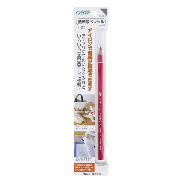 Ручная ручка с ручной пером "Термический трансфер-карандаш красный 24-066" Clover