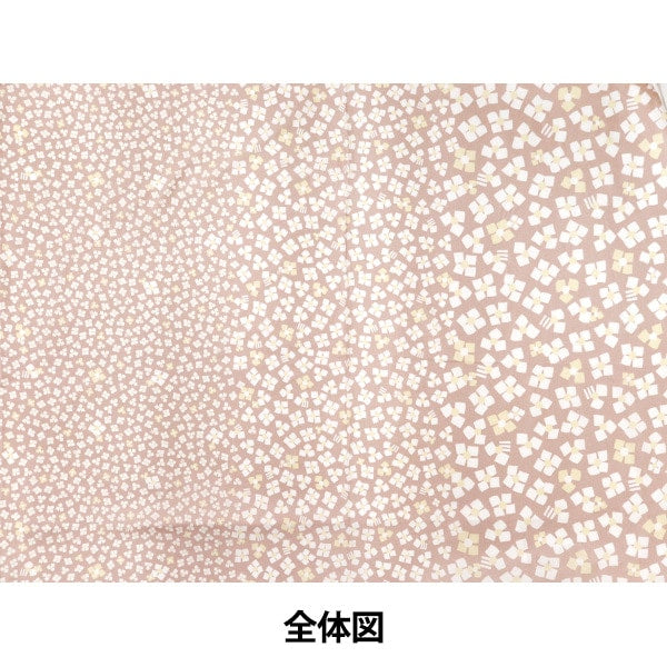 【数量5から】 生地 『シーチングソフト加工 パレット 3つのお花 ピンク 144-8049-C2』
