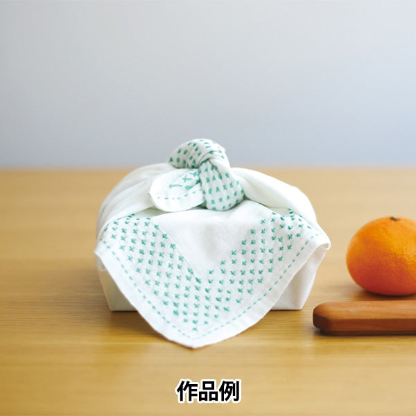 Stickerei-Stoff 『SashikoStoff (Gitterführer Typ) 2nd Color Grey "Daruma DARUMA Yokota