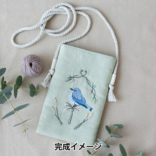 Bordado "Kit de bordado animal de Chicchi Mujiruri y Gentle Forest Smartphone Shet "