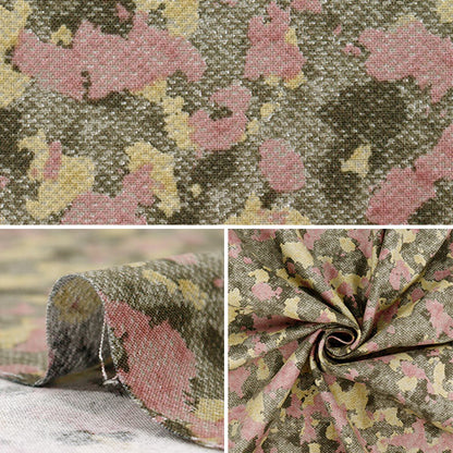 [Cantidad a partir de 5] Tela 『láminasCepillado TweedComo camuflaje rojo x amarillo AP55805-1A"