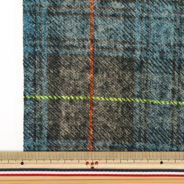 [الكمية تبدأ من 5] الأقمشة 『الأغطيةتم تجاهله التويدمثل فحص فاتح الأزرق x رمادي AP55805-2A"