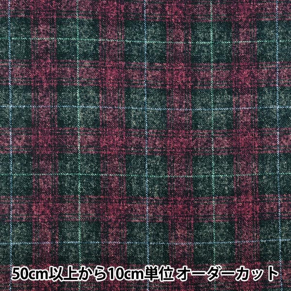 【数量5から】 生地 『シーチング起毛 ツイードライク チェック ピンク×ネイビー AP55805-2C』
