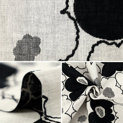 [Quantité à partir de 5] Tissu «Tissu Uhayako Banshuori double tissageJacquard Fleur de pêcher noir UP5992-A" COTTON KOBAYASHI