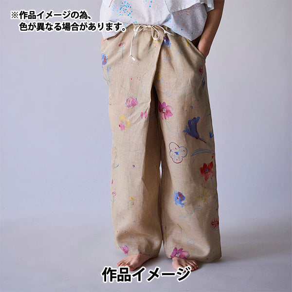 【数量5から】 生地 『ナニイロ リネン 薄手 hana no toki niwa A番色 EGX-11441-1A』 KOKKA コッカ
