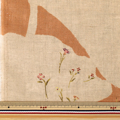 【数量5起】 織物 "什么颜色亚麻布薄Sanga橙色EGX-11451-1D’ KOKKA