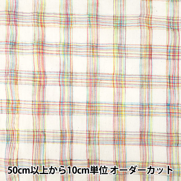 [数量5起] 织物 "潮流面料多彩格纹多色TF-93MA” KIYOHARA