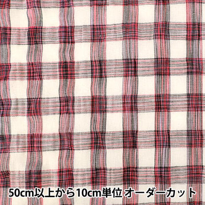 [数量5起] 织物 "潮流面料七彩格纹紫色TF-93P” KIYOHARA
