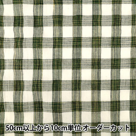 [數量5起] 織物 "潮流面料多彩格紋卡其色 TF-93PK” KIYOHARA
