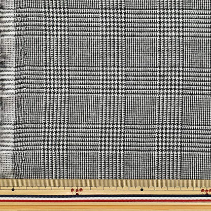 【数量5から】 生地 『しなやか起毛チェック グレンチェック 黒 TRC25-GC11』 【ユザワヤオリジナル】