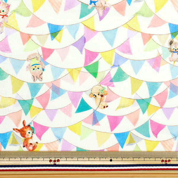 [Quantità a partire da 5] Tessuto "22Fabric Cotton 60 Prestito Digital Stampa Flagstar Off DP-4440-5a"