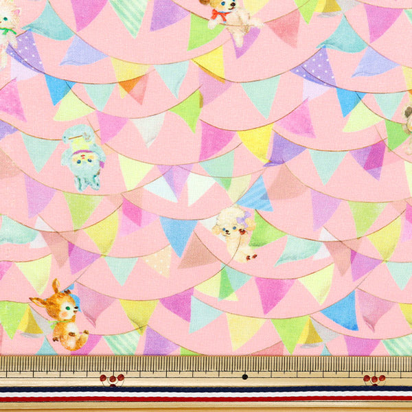 [Quantità a partire da 5] Tessuto "22 Fabric Cotton 60 prestito Digital Stampa Digital Flagster Pink DP-4440-5b"