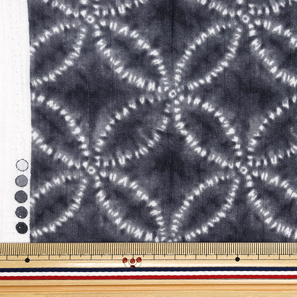 [Quantity starting from 5] Fabric "Takashima Chijimi Shippo Grey R9012-2C"