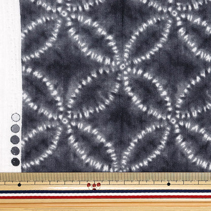 [Quantity starting from 5] Fabric "Takashima Chijimi Shippo Grey R9012-2C"