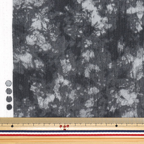 [Quantity starting from 5] Fabric "Takashima Chijimi Uneven Dyed Gray R9012-3E"