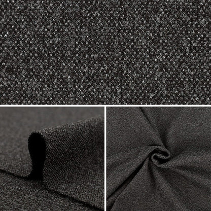 【数量5から】 生地 『ウールライクストレッチ メランジ風 ブラック WLLKS-ME-BK』 【ユザワヤオリジナル】