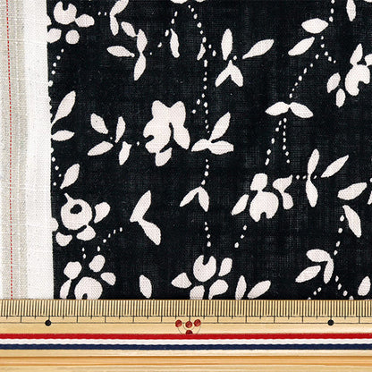 [Cantidad a partir de 5] Tela "Toromi Linen Pint Whiteivy Black X White Liryp-Wi-Bkwh"