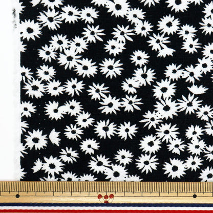 [數量從5開始] 織物 “酷觸摸人造絲花黑色CTR-FL-BK" 【Yuzawaya原來的】