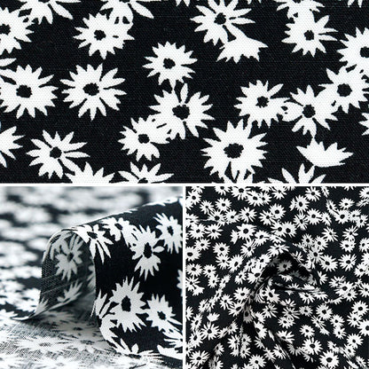 [數量從5開始] 織物 “酷觸摸人造絲花黑色CTR-FL-BK" 【Yuzawaya原來的】