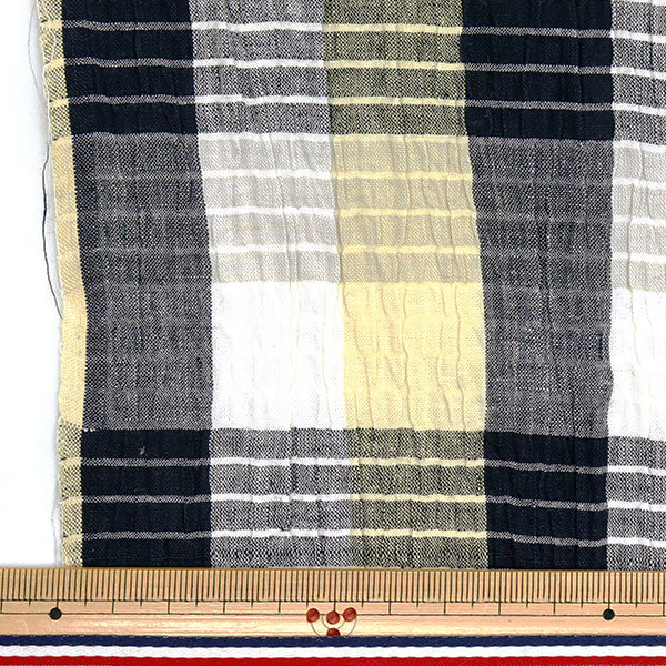 [Quantité à partir de 5] Tissu "Vérification teinte de l'année Shirring incest-01wha"