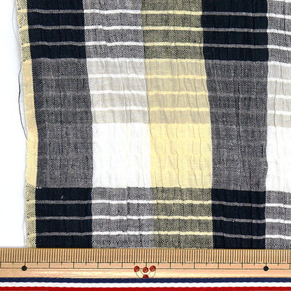 [Quantité à partir de 5] Tissu "Vérification teinte de l'année Shirring incest-01wha"