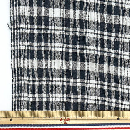 [Quantité à partir de 5] Tissu "Vérification teinte de l'année Shirring incest-02Whb"