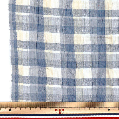 [Quantité à partir de 5] Tissu "Vérification teinte de l'année Shirring incest-07lbl"