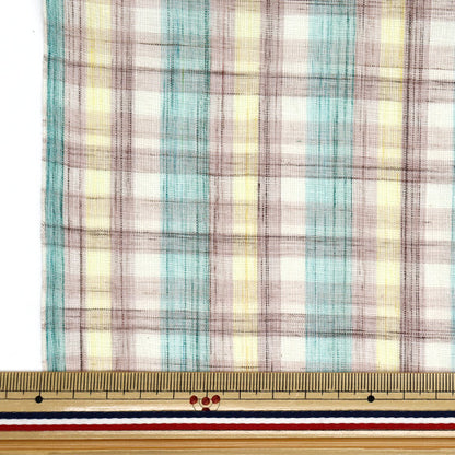 [Cantidad a partir de 5] Tela "Check inyed anhip Inchepl-03PPB"