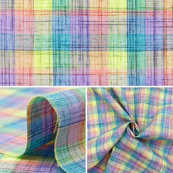 【数量5から】 生地 『先染めチェック INCHEPL-04MIX』