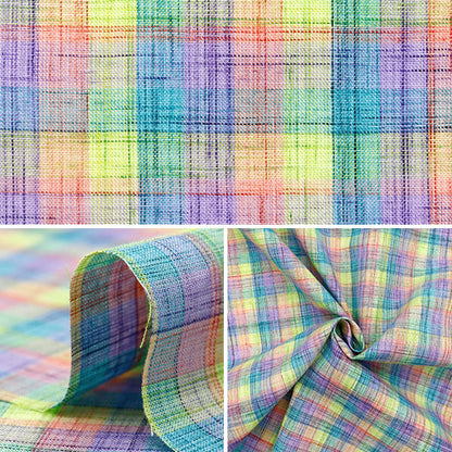 【数量5から】 生地 『先染めチェック INCHEPL-04MIX』